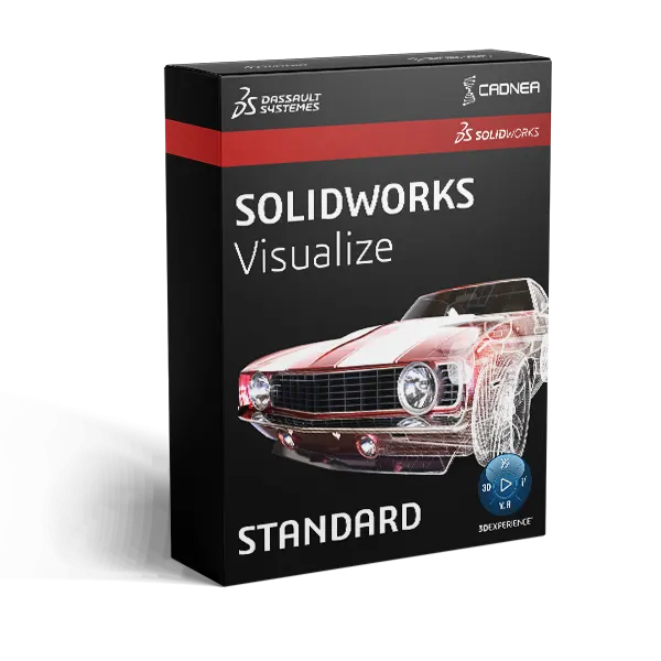 Caixa de produto SOLIDWORKS Visualize Standard