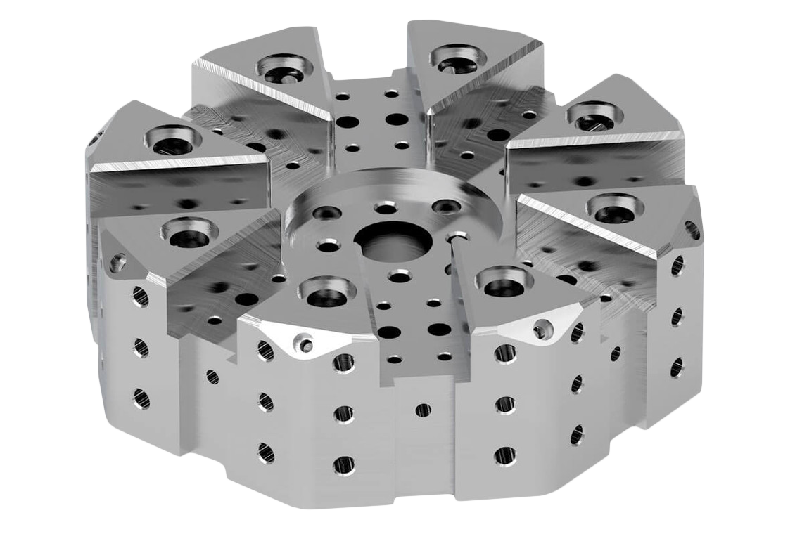 Produto acabado em SolidCam com módulo 2.5 eixos