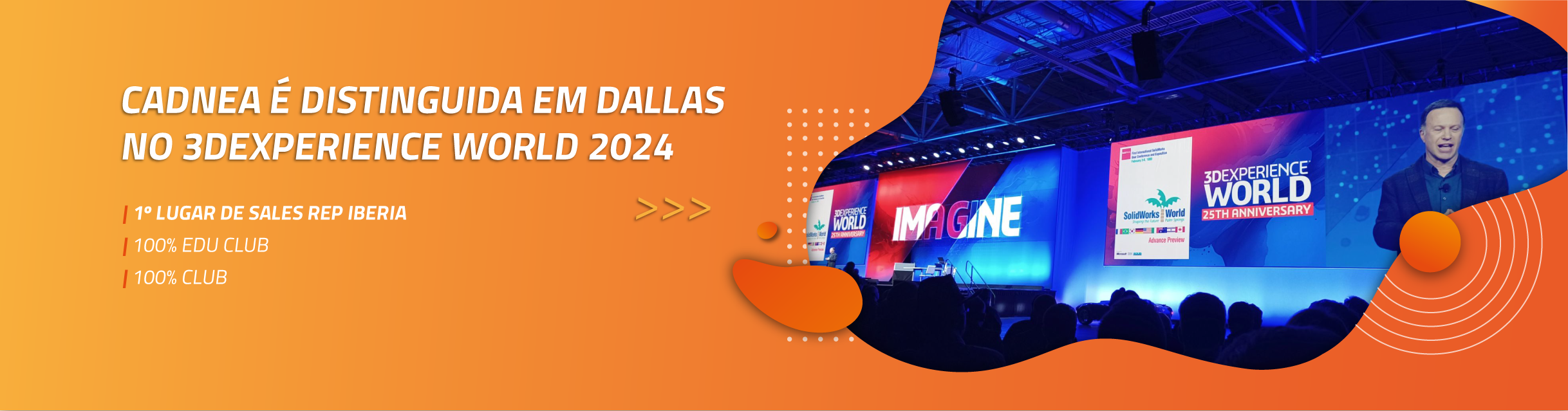 CADNEA é distinguida em Dallas no 3DEXPERIENCE WORLD 2024